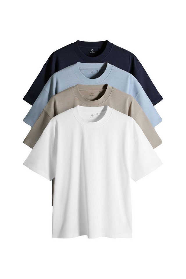 The Set T-Shirt The Set Oversized T-Shirts Baumwolle, 4er-Pack (4-tlg) von The Set