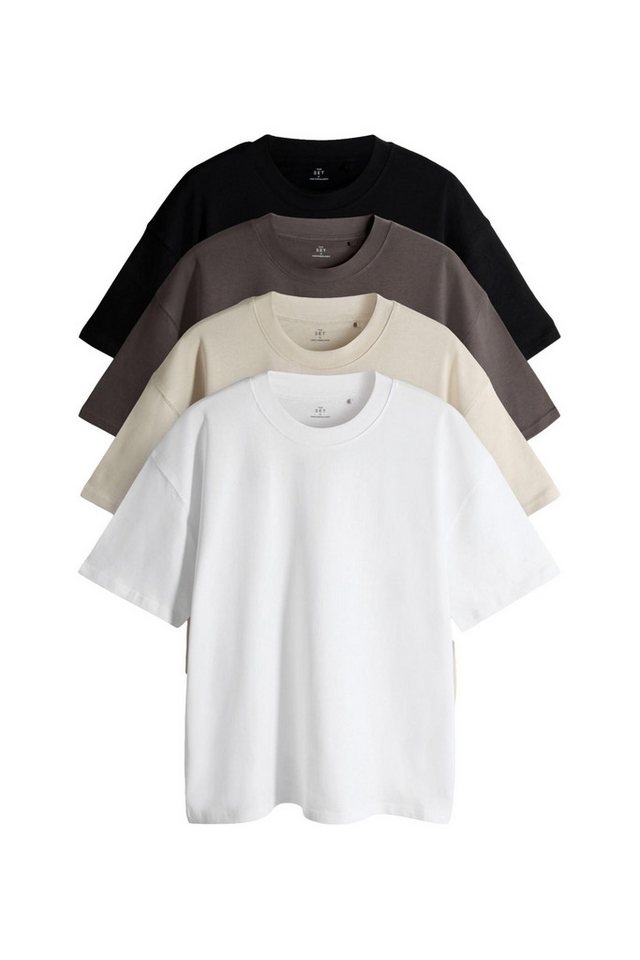 The Set T-Shirt The Set Oversized T-Shirts Baumwolle, 4er-Pack (4-tlg) von The Set