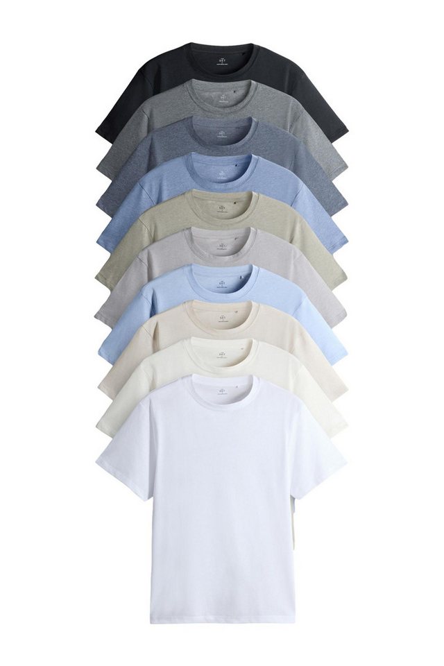 The Set T-Shirt The Set Regular Fit Kurzarm-T-Shirts, 10er-Pack (10-tlg) von The Set