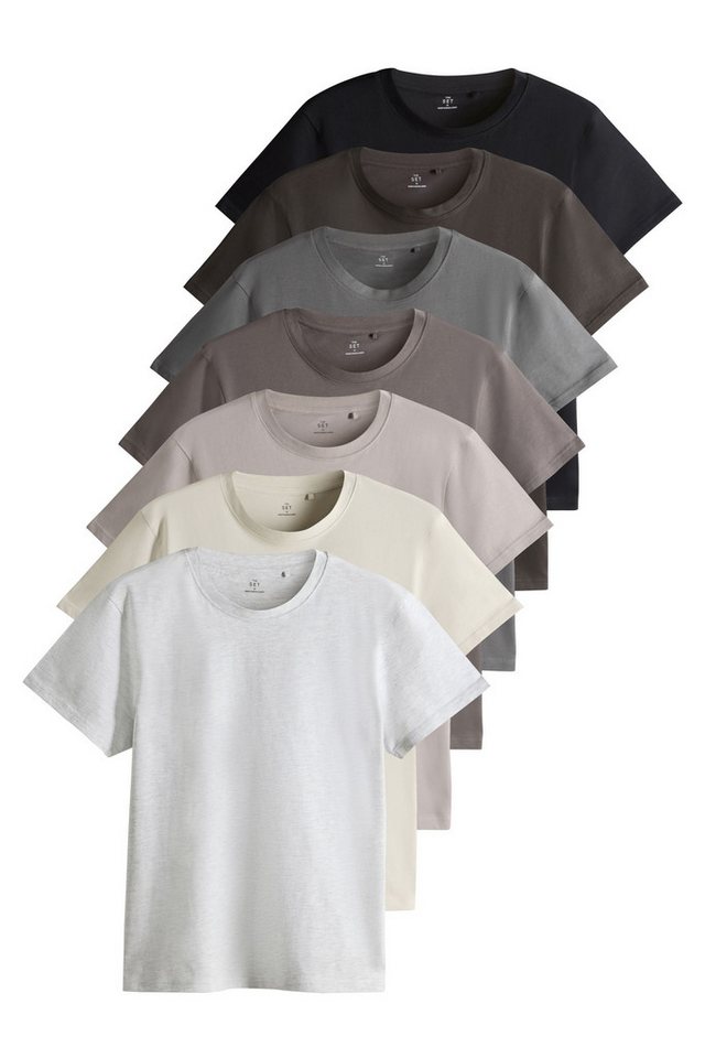 The Set T-Shirt The Set Regular Fit Kurzarm-T-Shirts, 7er-Pack (7-tlg) von The Set