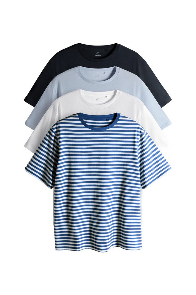 The Set T-Shirt The Set Relaxed Fit Kurzarm-T-Shirts, 4er-Pack (4-tlg) von The Set