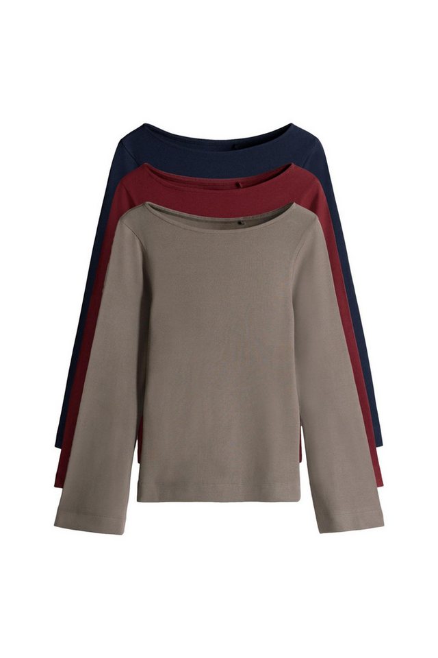 The Set T-Shirt The Set T-Shirts mit ausgestellten Ärmeln, 3er-Set (3-tlg) von The Set