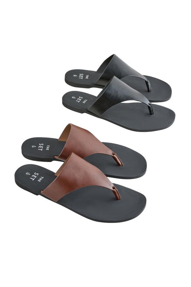 The Set The Set Zehentrenner, 2er-Pack Sandale (2-tlg) von The Set