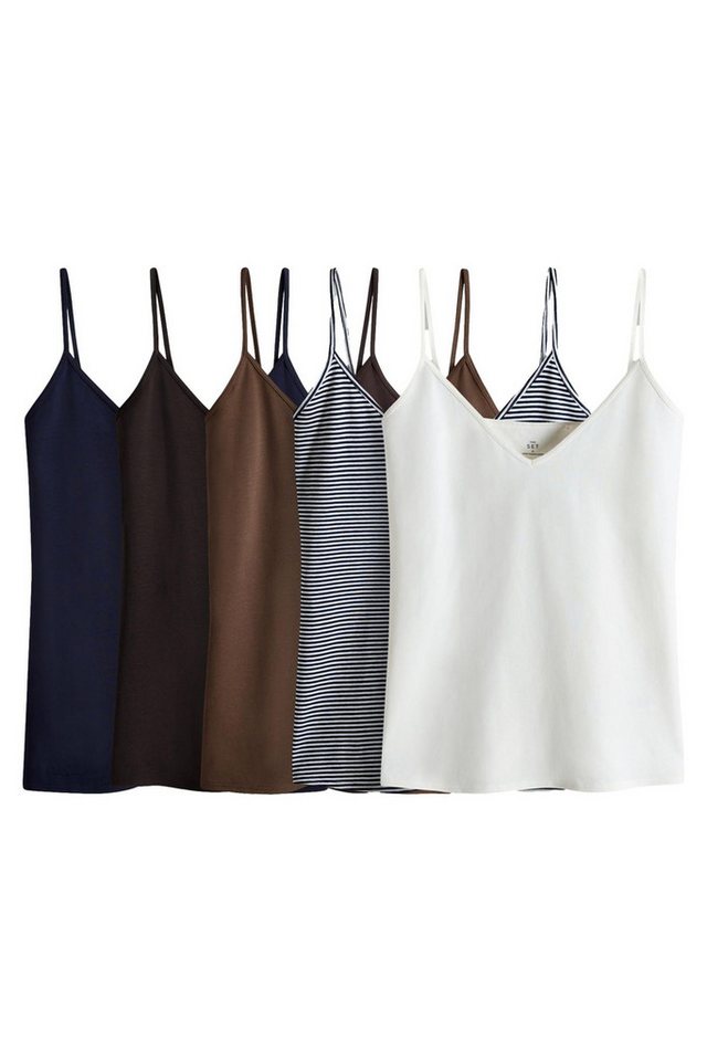 The Set Trägertop 5er-Pack The Set Trägertops mit V-Ausschnitt (5-tlg) von The Set
