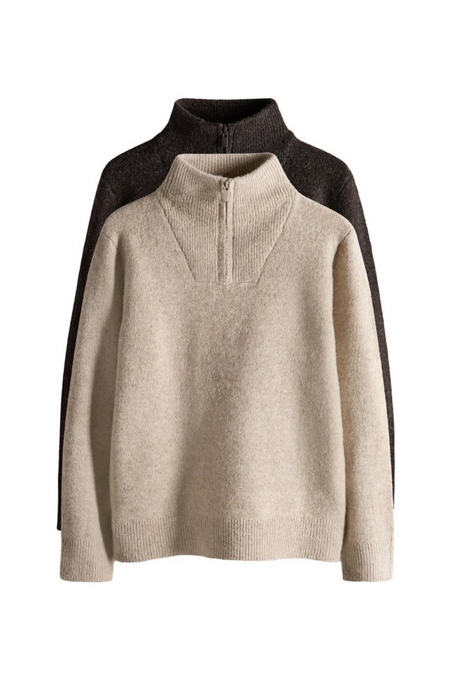 The Set Troyer The Set Strickpullover mit RV, 2er-Pack (2-tlg) von The Set