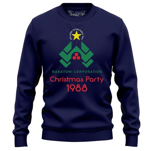 The Shirt Shack Nakatomi Christmas Party Sweatshirt - Lustig und festlich! Lustiges Sweatshirt, Unisex bedrucktes Design. Feiern Sie die Feiertage im wahren Nakatomi-Stil! Ho-Ho-Ho Now I have a von The Shirt Shack