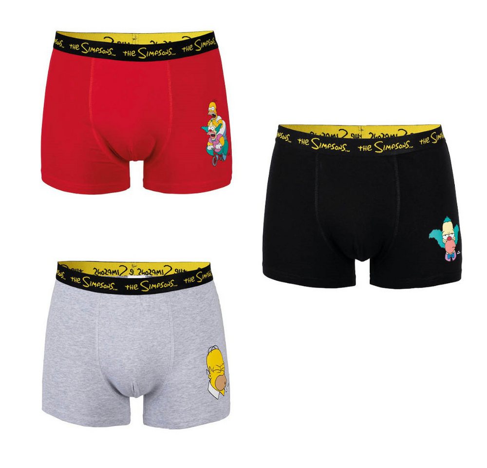 The Simpsons Boxershorts Die Simpsons Homer Krusty Herren Boxershorts Unterhose 3er Pack (3-St) Gr. M bis XXL von The Simpsons