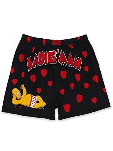 The Simpsons Family Herren Briefly Stated Boxershorts Unterwäsche - Schwarz - Medium von The Simpsons