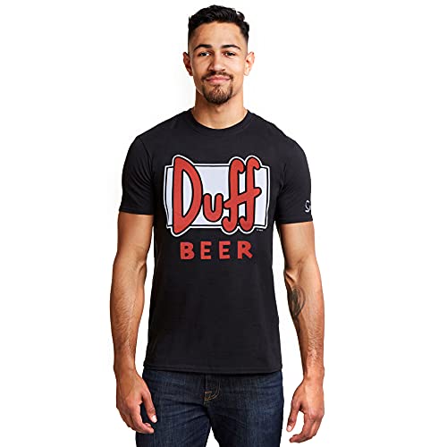 The Simpsons Herren Duff Beer T-Shirt, Schwarz, XXL von The Simpsons