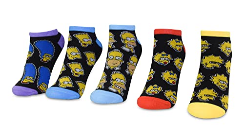 The Simpsons Herren Socken Homer Bart Marge Lisa Maggie, 5er-Pack von The Simpsons