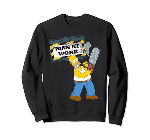 The Simpsons Homer Graphic Man Work Handyman Humor Caution Sweatshirt von The Simpsons