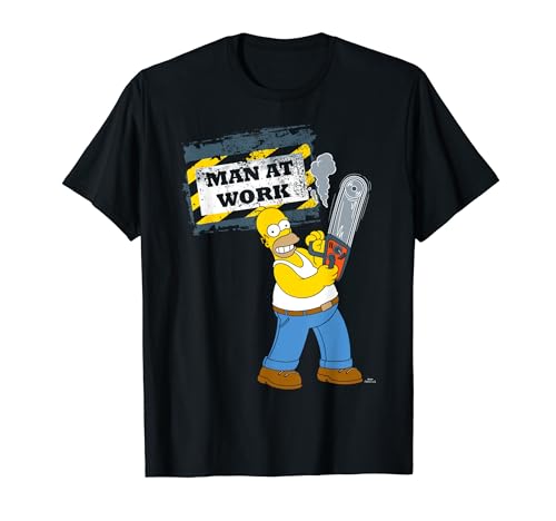 The Simpsons Homer Graphic Man Work Handyman Humor Caution T-Shirt von The Simpsons
