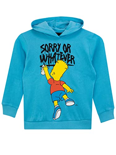 The Simpsons Jungen Bart Simpson Kapuzenpullover Blau 116 von The Simpsons