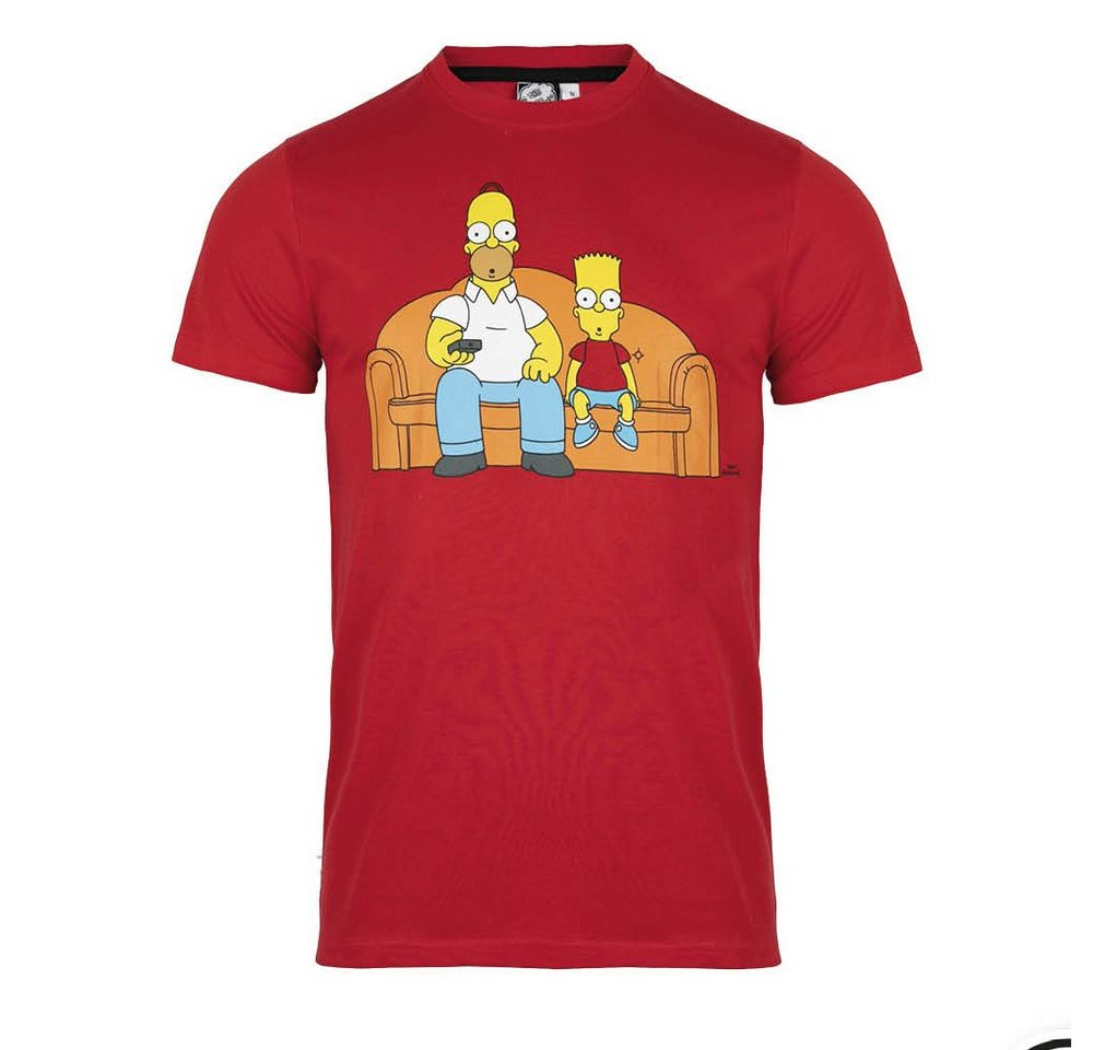 The Simpsons Print-Shirt The Simpsons Homer Bart Herren kurzarm T-Shirt Shirt Gr. S bis XXl, 100% Baumwolle von The Simpsons