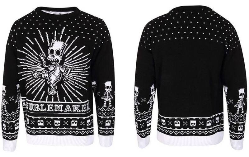 The Simpsons Rundhalspullover Bad To The Bone Jumper von The Simpsons