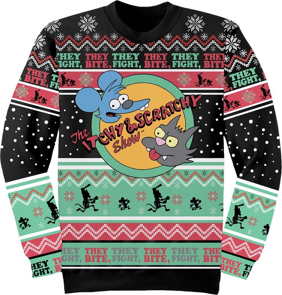 The Simpsons Rundhalspullover Itchy & Scratchy Jumper The Simpsons Rundhalspullover Itchy & Scratchy Jumper von The Simpsons