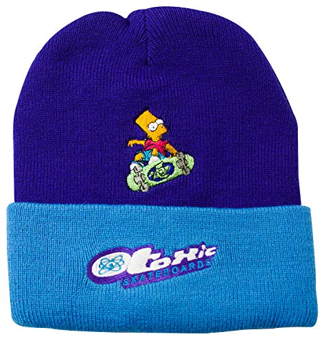 The Simpsons Wintermütze Bart Toxic, violett mit hellblau von The Simpsons