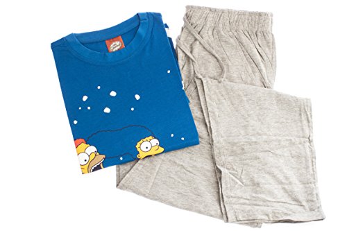 The Simpsons X-Mas Pyjama-Set Schlafanzug T-Shirt 2-teiler (XXL (60-62)) von The Simpsons