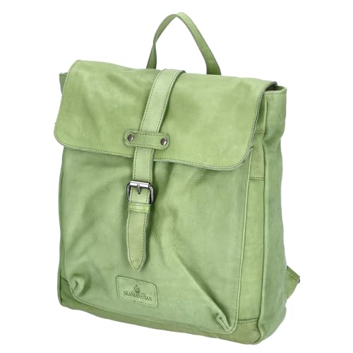 The Skandinavian Brand Damen Leder Rucksack Mixed Farbsortierung 41-grün von The Skandinavian Brand