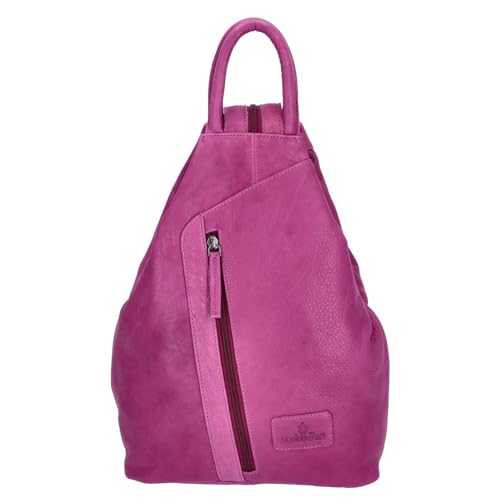 The Skandinavian Brand Damen Leder Rucksack Mixed Farbsortierung 50-lila von The Skandinavian Brand