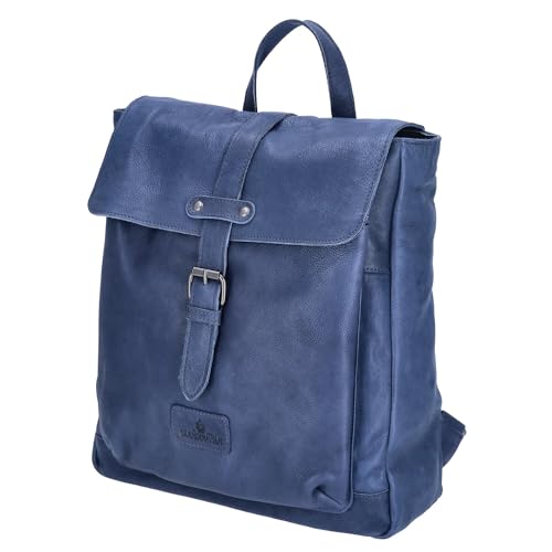 The Skandinavian Brand Damen Leder Rucksack Mixed Farbsortierung 60-blau von The Skandinavian Brand