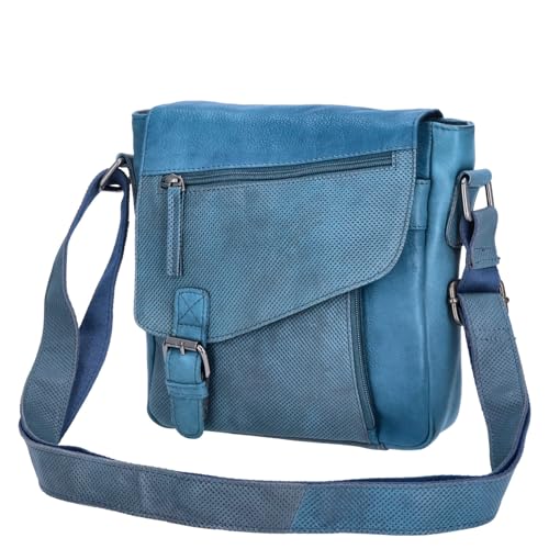 The Skandinavian Brand Damen Leder Schultertasche Mixed Farbsortierung 60-blau von The Skandinavian Brand