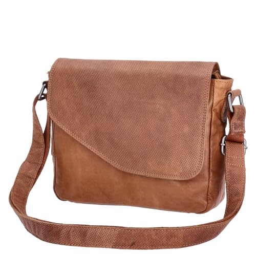 The Skandinavian Brand Damen Leder Umhängetasche Mixed Farbsortierung 38-Cognac von The Skandinavian Brand