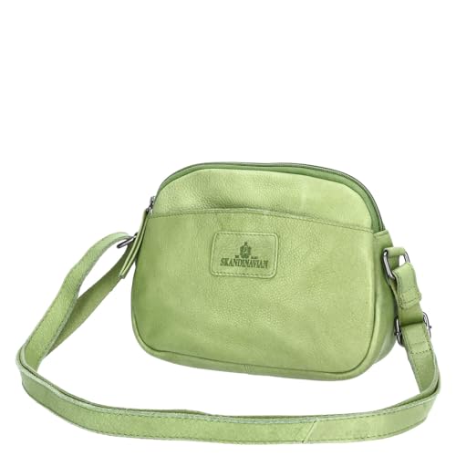 The Skandinavian Brand Damen Leder Umhängetasche Mixed Farbsortierung 40-grün von The Skandinavian Brand