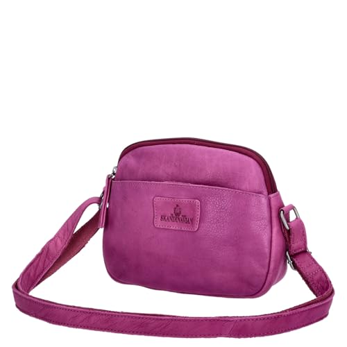 The Skandinavian Brand Damen Leder Umhängetasche Mixed Farbsortierung 50-lila von The Skandinavian Brand