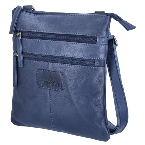 The Skandinavian Brand Damen Ledertasche Mixed Farbsortierung 60-blau von The Skandinavian Brand