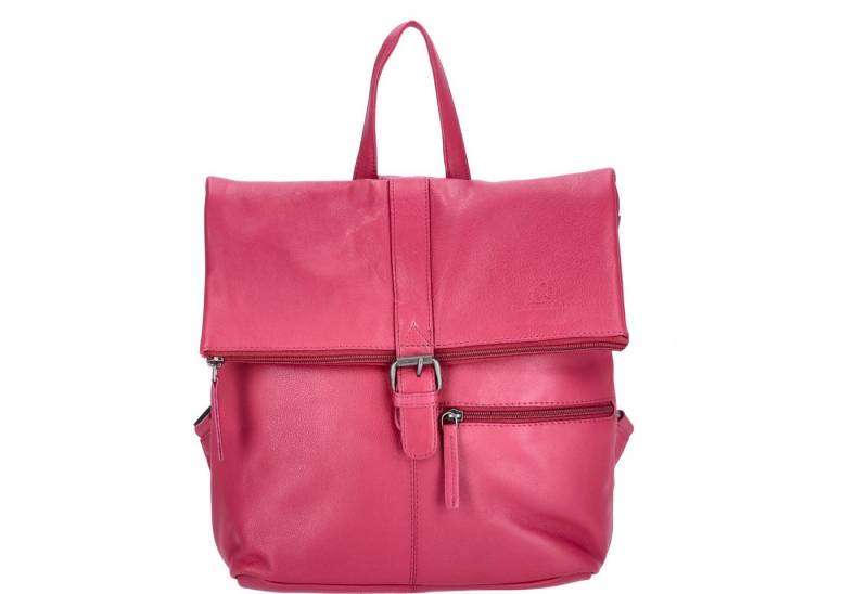 The Skandinavian Brand Freizeitrucksack The Skandinavian Brand Damen Leder Rucksack fuchsia (1-tlg) von The Skandinavian Brand