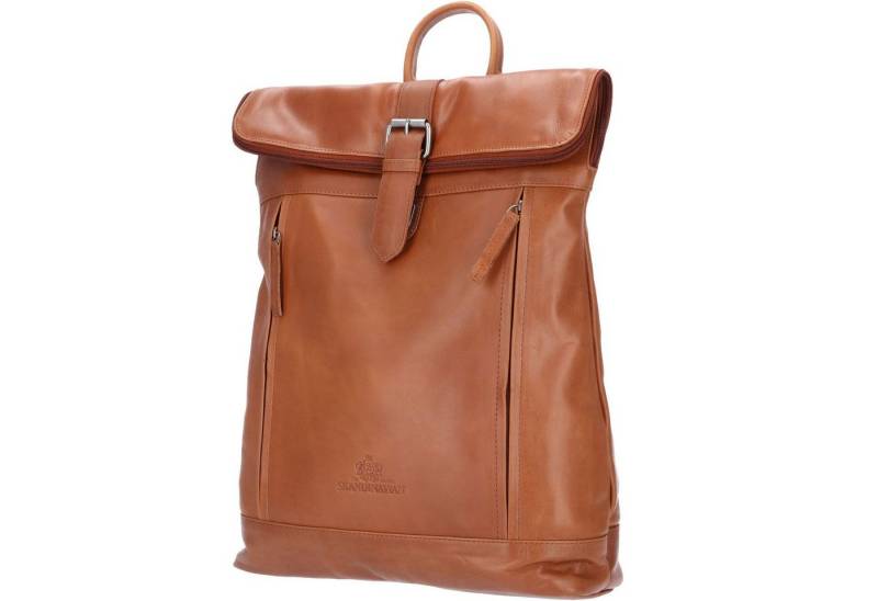 The Skandinavian Brand Freizeitrucksack The Skandinavian Brand Leder Freizeit Rucksack Cognac (1-tlg) von The Skandinavian Brand
