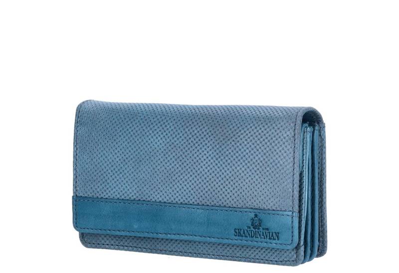 The Skandinavian Brand Geldbörse The Skandinavian Brand Damen Leder Geldbörse Quer Blue von The Skandinavian Brand