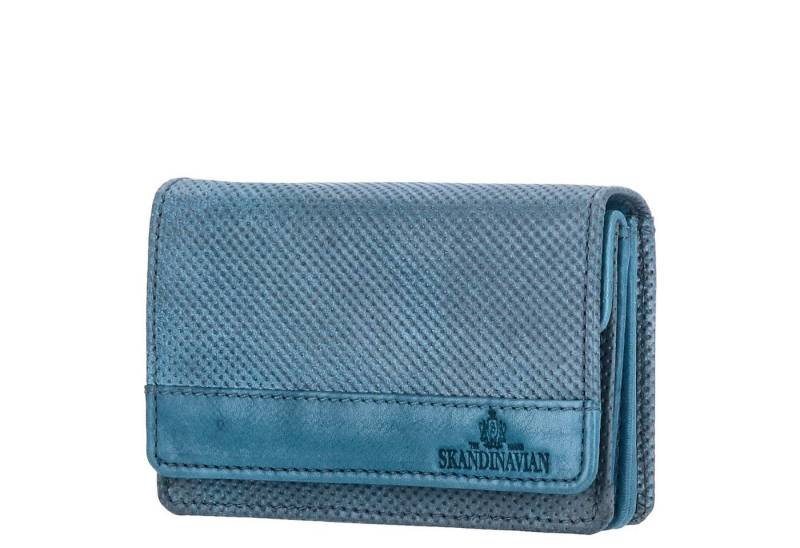 The Skandinavian Brand Geldbörse The Skandinavian Brand Damen Leder Geldbörse Quer Blue von The Skandinavian Brand