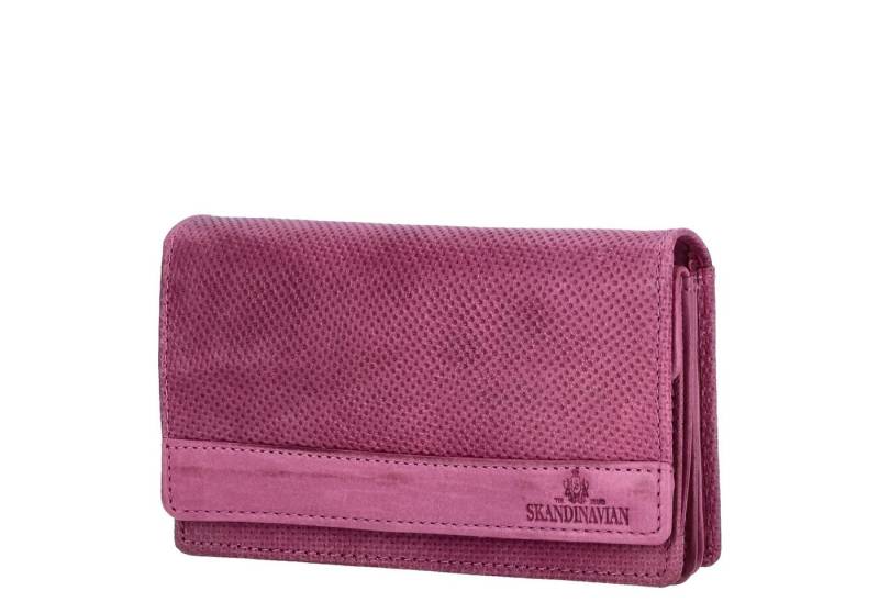 The Skandinavian Brand Geldbörse The Skandinavian Brand Damen Leder Geldbörse Quer Purple von The Skandinavian Brand