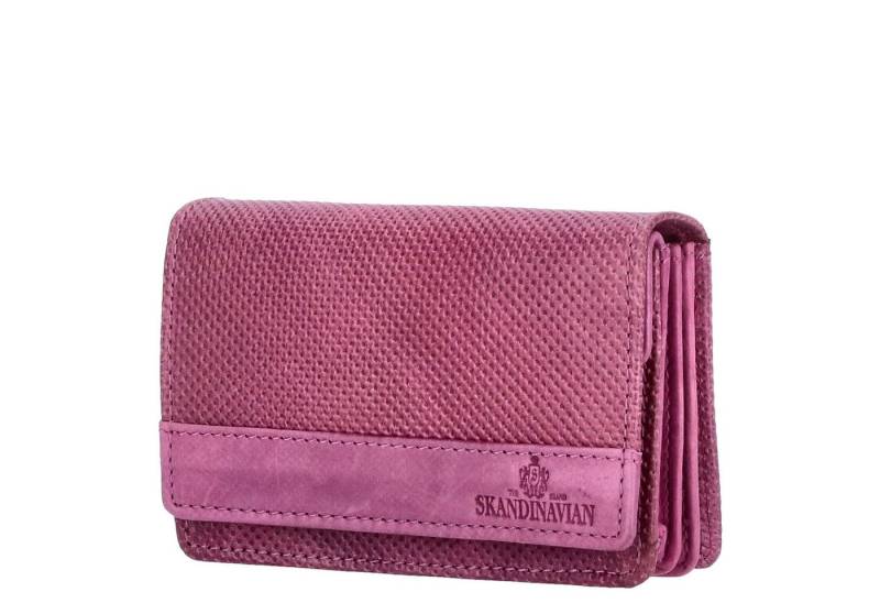 The Skandinavian Brand Geldbörse The Skandinavian Brand Damen Leder Geldbörse Quer Purple von The Skandinavian Brand