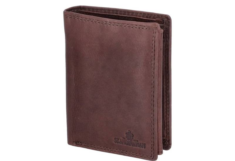 The Skandinavian Brand Geldbörse The Skandinavian Brand Herren Leder Börse Hochformat coffee von The Skandinavian Brand