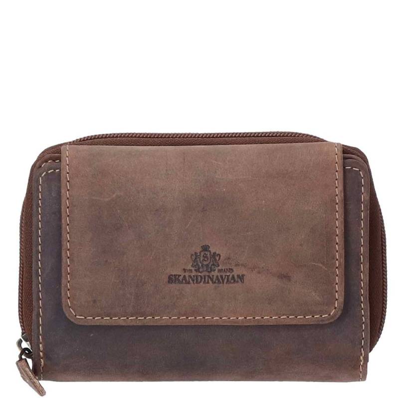 The Skandinavian Brand Geldbörse The Skandinavian Brand Lady Zip Wallet Hunter tan von The Skandinavian Brand