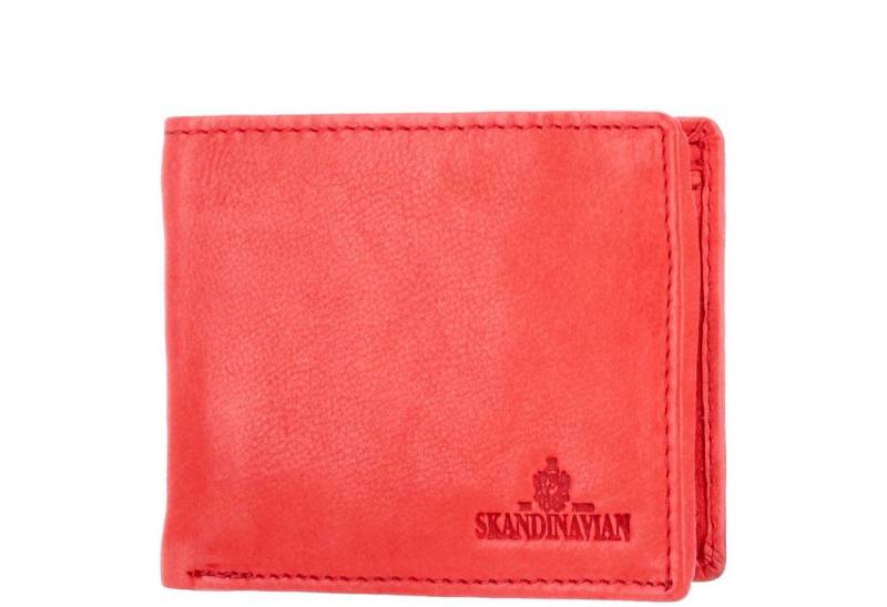 The Skandinavian Brand Geldbörse The Skandinavian Brand Leder Geldbörse Querformat rot von The Skandinavian Brand