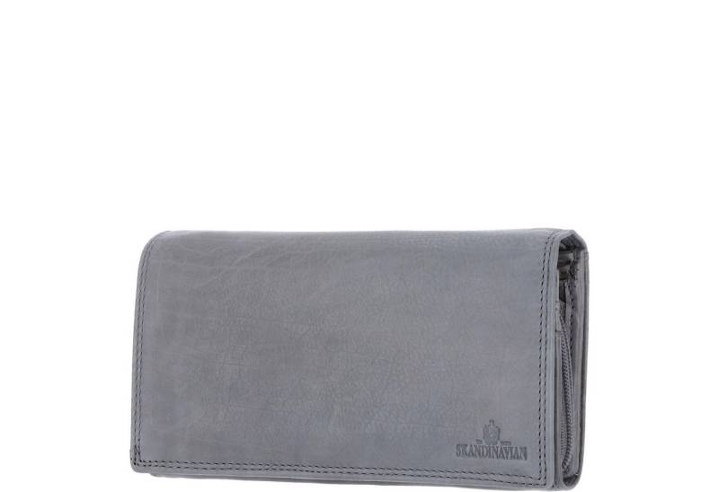 The Skandinavian Brand Geldbörse The Skandinavian Brand Damenbörse mit Druckknopf Quer blau/grau von The Skandinavian Brand