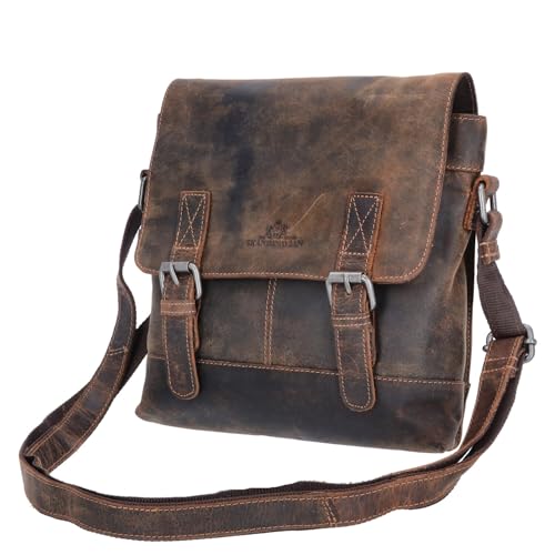 The Skandinavian Brand Leder Umhängetasche Hunter Farbsortierung braun-30 von The Skandinavian Brand