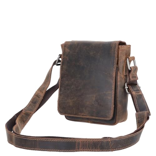 The Skandinavian Brand Leder Umhängetasche Hunter Farbsortierung braun-30 von The Skandinavian Brand