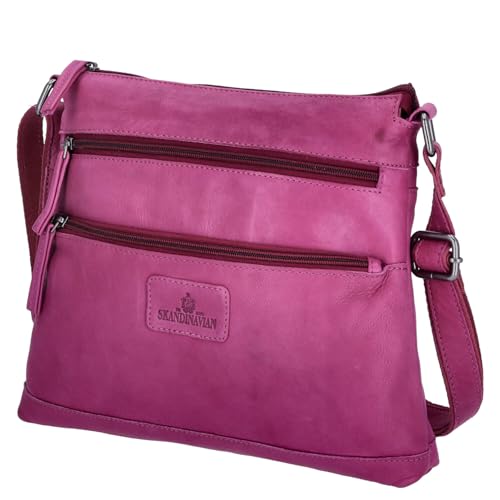 The Skandinavian Brand Leder Umhängetasche Mixed Farbsortierung 50-lila von The Skandinavian Brand