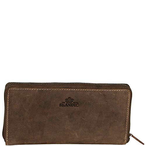 The Skandinavian Brand RFID Zip Wallet Hunter tan von The Skandinavian Brand
