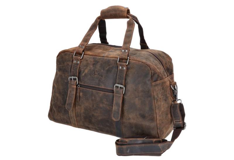 The Skandinavian Brand Reisetasche The Skandinavian Brand Leder Weekender Reisetasche tan von The Skandinavian Brand