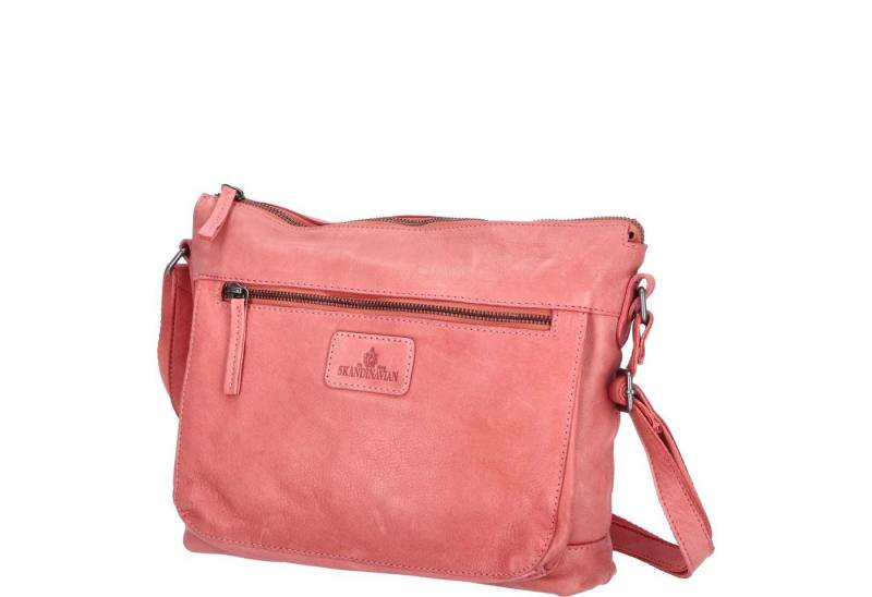 The Skandinavian Brand Umhängetasche The Skandinavian Brand Damen Ledertasche fuchsia (1-tlg) von The Skandinavian Brand