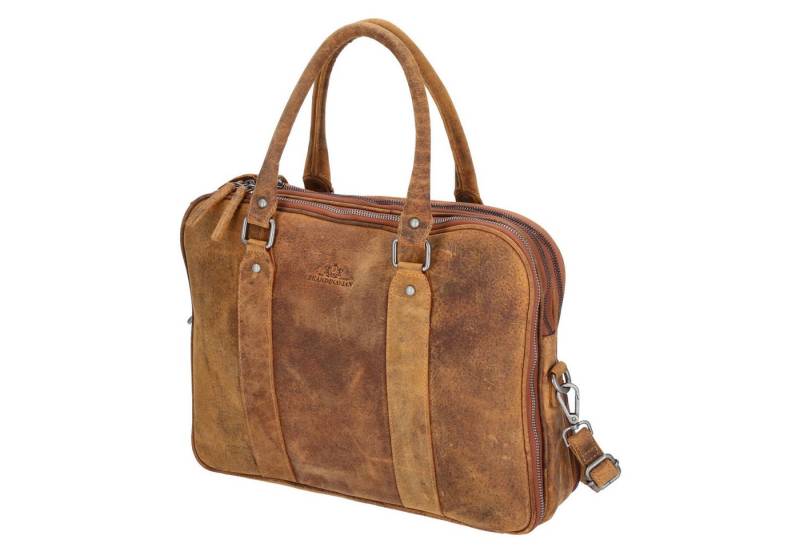 The Skandinavian Brand Umhängetasche The Skandinavian Brand Leder Businesstasche Hunter tan (1-tlg) von The Skandinavian Brand