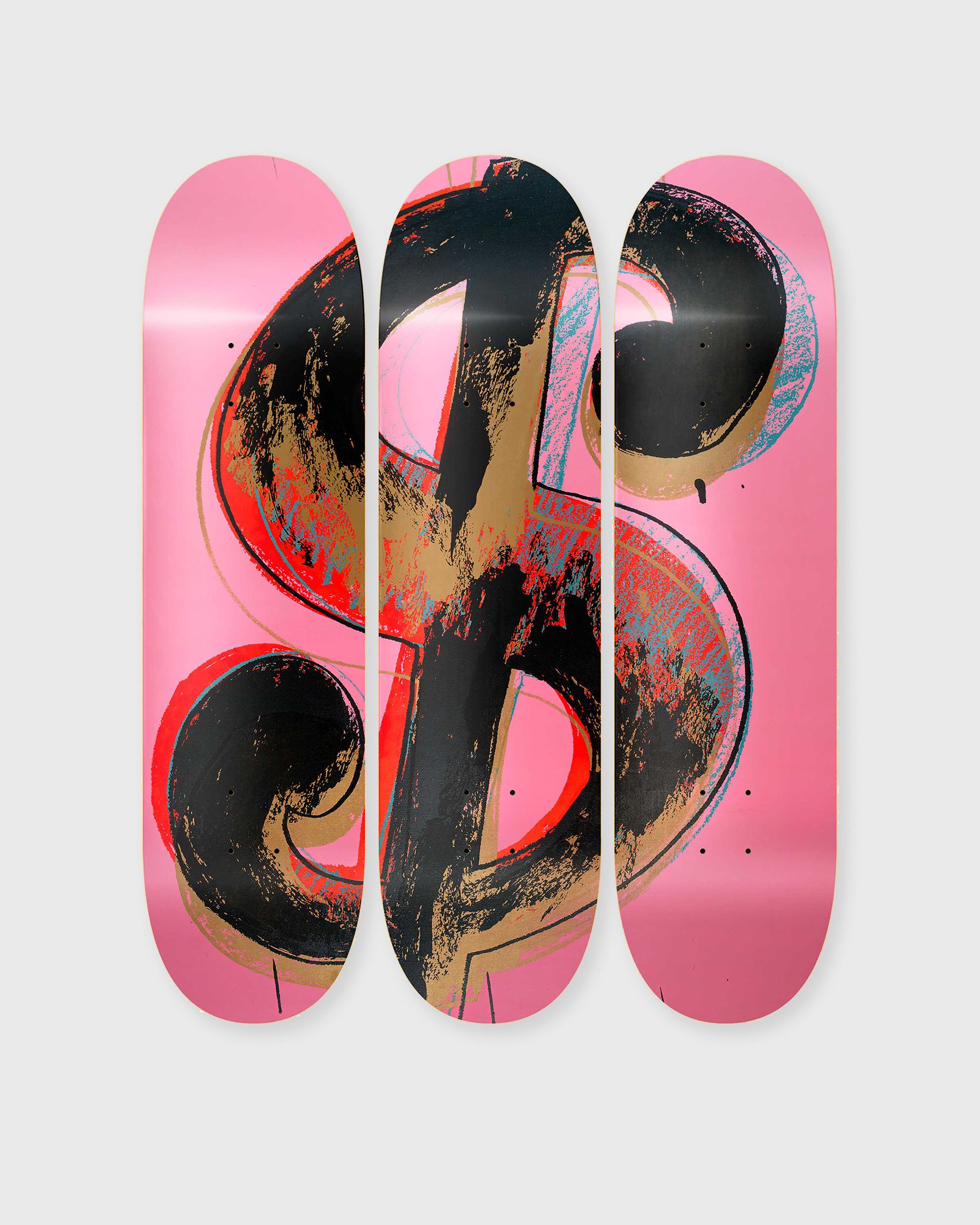 The Skateroom Andy Warhol Dollar Sign Pink Deck men Home deco pink in Größe:ONE SIZE von The Skateroom