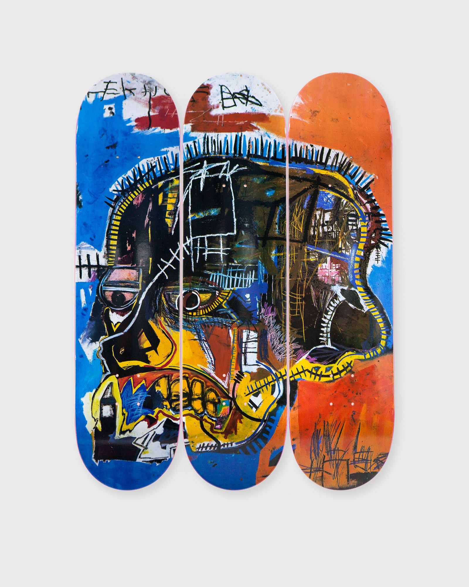 The Skateroom Jean-M. Basquiat Skull DECKS 3-Pack men Home deco multi in Größe:ONE SIZE von The Skateroom