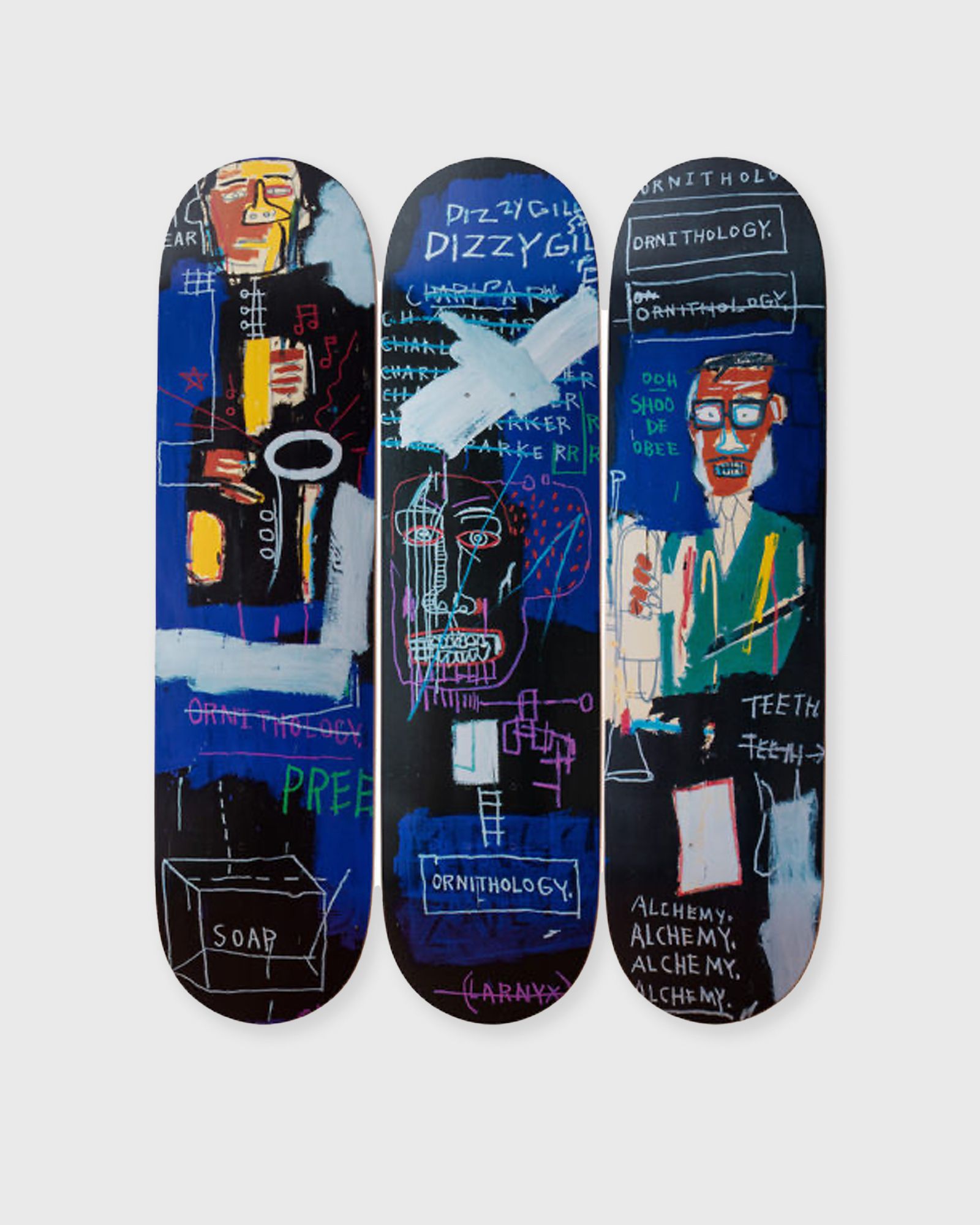 The Skateroom Jean-Michel Basquiat Horn Players Deck 3-Pack men Home deco multi in Größe:ONE SIZE von The Skateroom